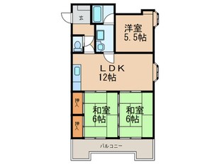 リバーコーポラスＯＮＤの物件間取画像